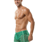 2 Pack Men's Hollow Out Breathable Lounge Sports Shorts