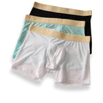 3 Pack Men's Stay-Put Fit Stretch Fabric Seamless Comfort Trunks
