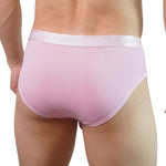 2 Pack Men's Sporty Letter Print Supportive Low-Rise Ice Silk Skin-Friendly Bikini