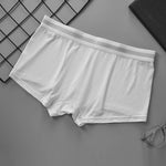 2-Pack Men's Threaded Large Pouch U-convex Sweat-absorbent Breathable Thin Sports Boxer Pants