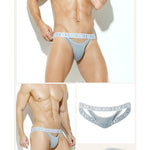 3 Pack Men's Low-Rise Stretch Thongs – Contour U-Pouch Comfort Fit