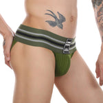 2 Pack Men's High-Stretch Rainbow Sports Comfort Bikini