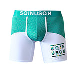 Men's Anti-Chafing Sports Boxer Briefs with Spacious Pouch