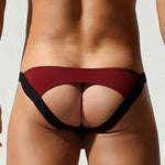 2 Pack Men's Ultra-Soft Cotton Low-Rise Sexy Anti-Chafing Stretch Jockstrap