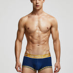 2 Pack Men's U-Pouch Solid Cotton Trunks