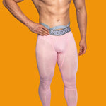 Men's Low-Rise Breathable Silk-Like Semi-Transparent Tights