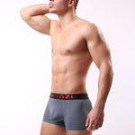 3 Pack Men's Striped U-Pouch Low-Rise Breathable Slim-Fit Trunks