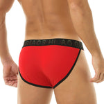 3 Pack Men's Large Pouch Button Waistband Briefs