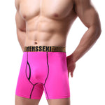 2 Pack Men's Sexy Sports Ice Silk Boxer Briefs