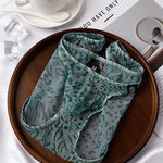 4 Pack Men's Ice Silk Cooling Mesh Breathable U-Pouch Leopard Print Bikinis