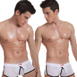2 Pack Men's Ultra-Soft Modal Low-Rise Comfy Waistband Odor-Control Trunks