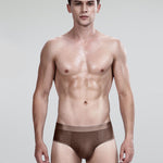 4 Pack Breathable Ice Silk Antibacterial Men's Briefs