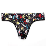 3 Pack Men's Skull Print Thong - Edgy & Sexy