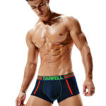 2 Pack Men's Low-Rise Cotton Breathable Trunks Suitable for Sports