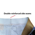 2 Pack Men's Denim Printed Cotton Boxer Briefs