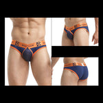 2 Pack Men's Sexy Mesh Front Opening Sponge Coaster Briefs