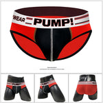 Men's Spliced Color Support Pouch Briefs