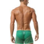 2 Pack Men's Hollow Out Breathable Lounge Sports Shorts