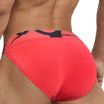 2 Pack Men's Modal Low-Rise Bikinis with Support Pouch and Tagless Waistband