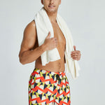 Men's Vibrant Graphic Odor-Control Comfy Waistband Casual Board Shorts