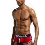 2 Pack Men's Workout Ready Color-Block Sporty Cut Odor-Control Jockstraps