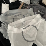 3 Pack Men's Ice Silk Full-Coverage Antibacterial Mid-Rise Boxer Briefs