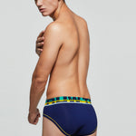 2 Pack Men's Sporty Cut Odor-Control Day-Long Comfort Snug Fit Briefs