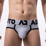 3 Pack Men's Gun and Bullet Separate Large Bag U-Shaped 3D Cut Loose Briefs
