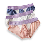3 Pack Men's Ice Silk Breathable Mesh Low-Rise Classic Briefs