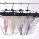 Men's Ultra-Soft Seamless Nylon Briefs Breathable Cooling Fit