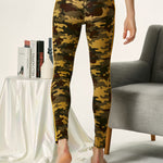 Men's Camouflage Cotton Long Johns with Side Stripes