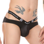 3 Pack Men's Lightweight Mesh Stretch Briefs with Dual Waistband