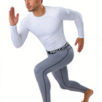 3 Pack Men's Quick-Dry Compression Breathable Activewear Tights