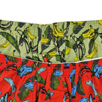 2 Pack Men's Banana Print Cotton Lounge Shorts with Button Fly