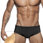 Men's Anti-Odor Sporty Cut Solid Color Swim Briefs