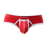 2 Pack Men's Detachable Front Pouch Durable Stretch Skin-Friendly Briefs