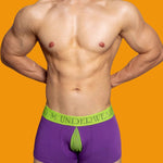 2 Pack Men's Mesh Transparent Open-Cut Cotton Mesh Trunks