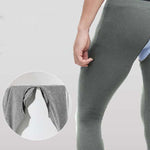 Men's Pure Cotton Open Crotch Breathable Warm Pants