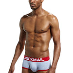 2 Pack Men's Breathable Cotton Skin-Friendly Sexy Low-Rise & Revealing Jockstraps