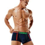 2 Pack Men's Low-Rise Cotton Breathable Trunks Suitable for Sports