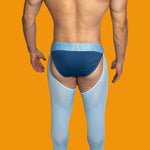 Men's Low-Waist Sexy Hollow Silk-Smooth Semi-Transparent Thermal Pants
