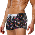 Men's Bold Prints Quick-Dry Fabric Seamless Comfort Swim Shorts & Trunks