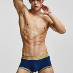 2 Pack Men's U-Pouch Solid Cotton Trunks