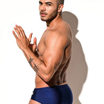 Men’s Shiny Solid Color Swim Briefs