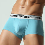 2 Pack Men's Ultra-Soft Breathable Cotton Supportive Fit Sporty Cut Comfy Trunks
