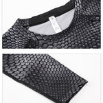 Men's Moisture-Wicking Lining No-Roll Waistband Full Coverage Activewear Tops & Tights