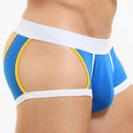 2 Pack Men's Soft Cotton Three-Hole Trunks