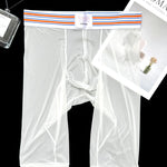 Men's Semi-Transparent Sexy Sporty Seamless Comfort Stretch Midway Briefs