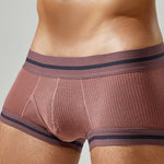 2 Pack Men's Spliced Color Trunks with Functional Fly