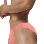 2 Pack Men's Low-Rise High-Cut Ribbed Cotton Bikini